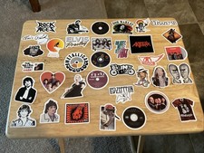 Rock and Roll Bands 35 Piece Sticker Lot C 