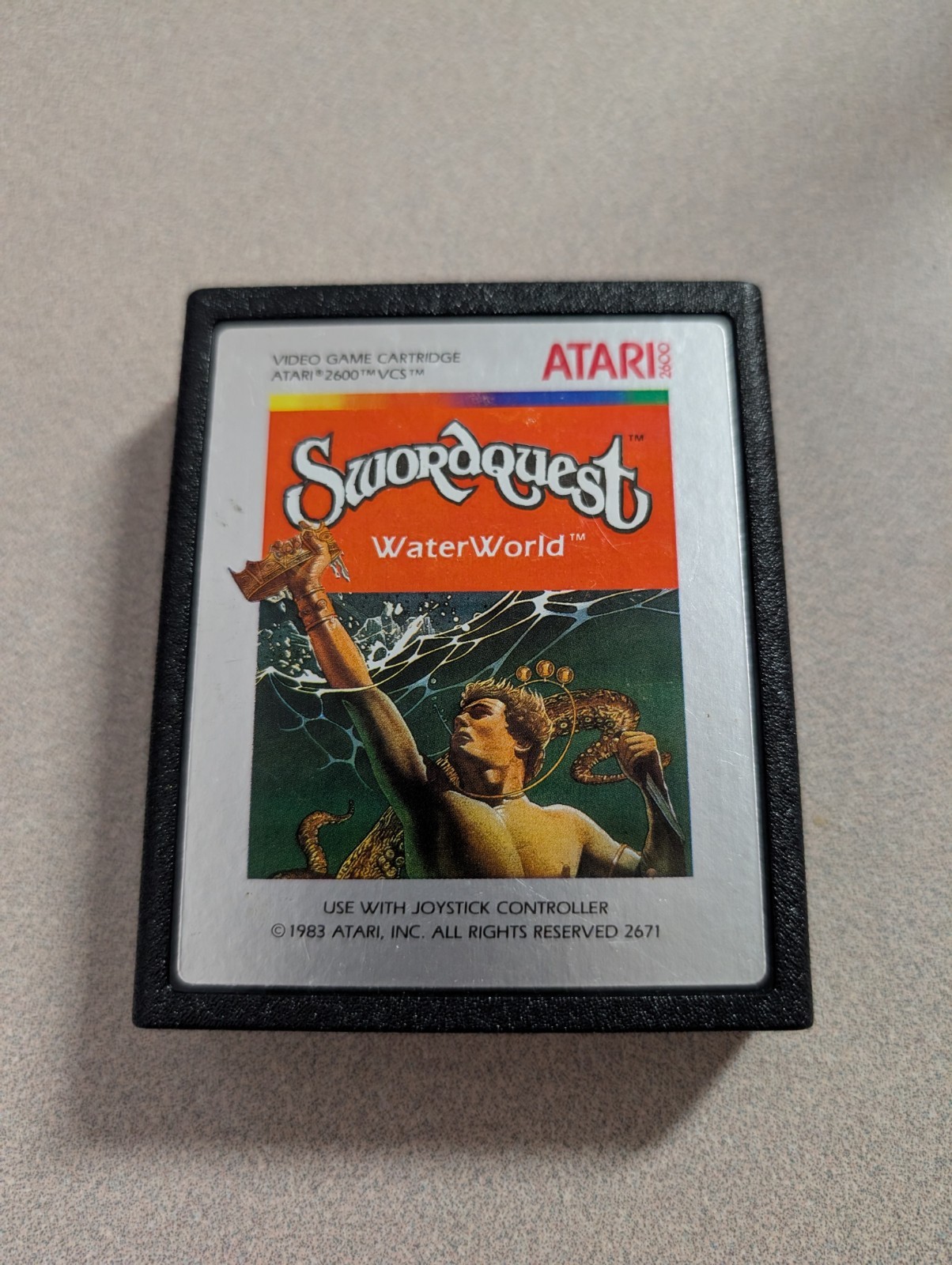 Atari 2600 7800+ Atari Club Exclusive Swordquest Waterworld Rare VG/EX