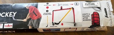 Franklin Sports Mini Hockey Goal Set - NHL Light Up Knee Hockey