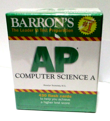 AP Computer Science A, Flash Cards by Teukolsky, 2018, 430 Test Prep cards, New