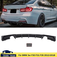 Heckdiffusor Doppelrohr FüR BMW 3Er F30 F31 11-19 Carbon Look Performance Optik