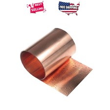 Pure Copper Sheet 0.2mm Thick 100x1000mm Conductive Metal Plate for Electrical