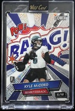 Kyle McCord RC /18 COMIX BANG SSP Packers Eagles OSU Cuse QB Rookie