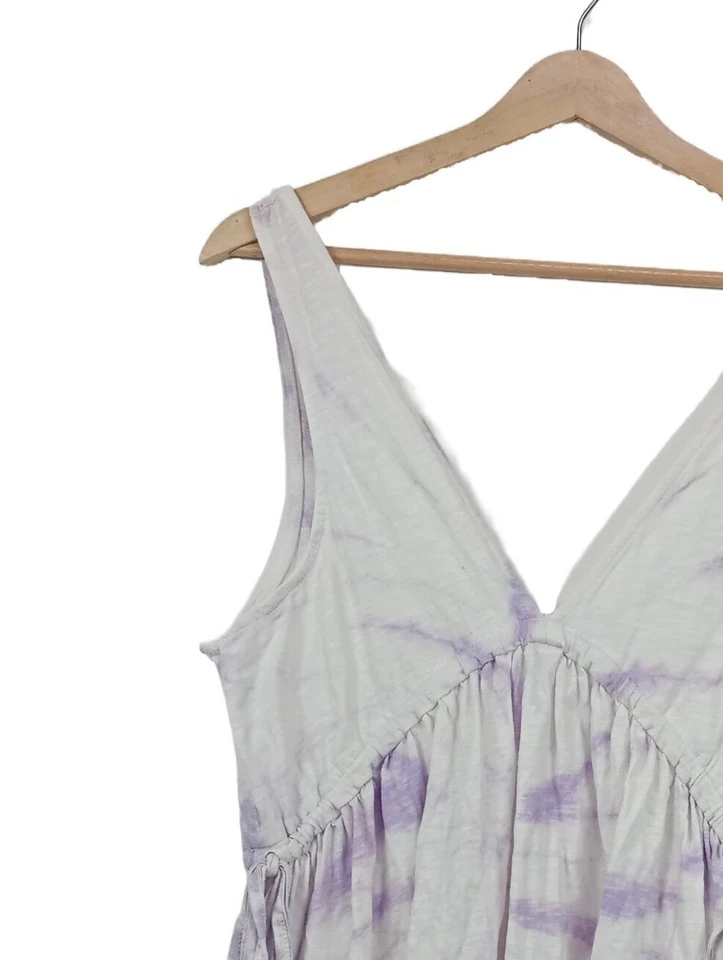 PULL & BEAR Robe à bretelles Dames Robe T EU 38 violet-blanc style décontracté - Photo 3/4