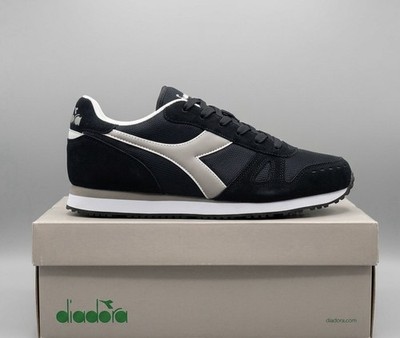 Diadora Simple Run Blue Denim Herren Uk 11 Turnschuhe Sneaker Terrassen Freizeit