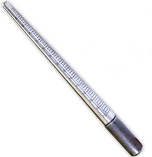 12" Classic Ring Mandrel  Sizes 1-15 Marked with 1/4" Size Increments  Constru