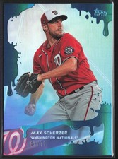 2020 Topps x Steve Aoki #56 Max Scherzer Blue Frosting #/77