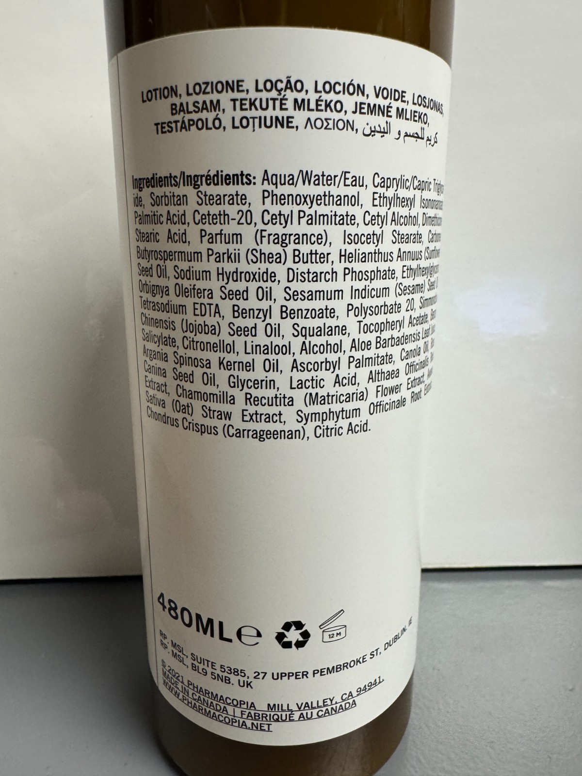 Pharmacopia ARGAN OIL Collection Shampoo Conditioner Lotion Body Hand Wash 16.2