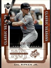 2005 Upper Deck Classics #CS-CR Cal Ripken Jr. Classic Seasons #/1999