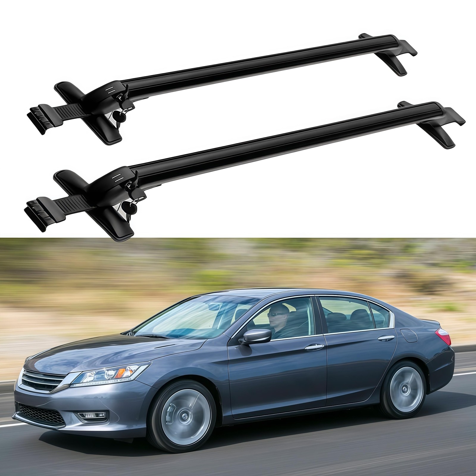 2PCS Cross Bars for Honda Accord 2013-2017 Cargo Rack Luggage Bars Roof Racks