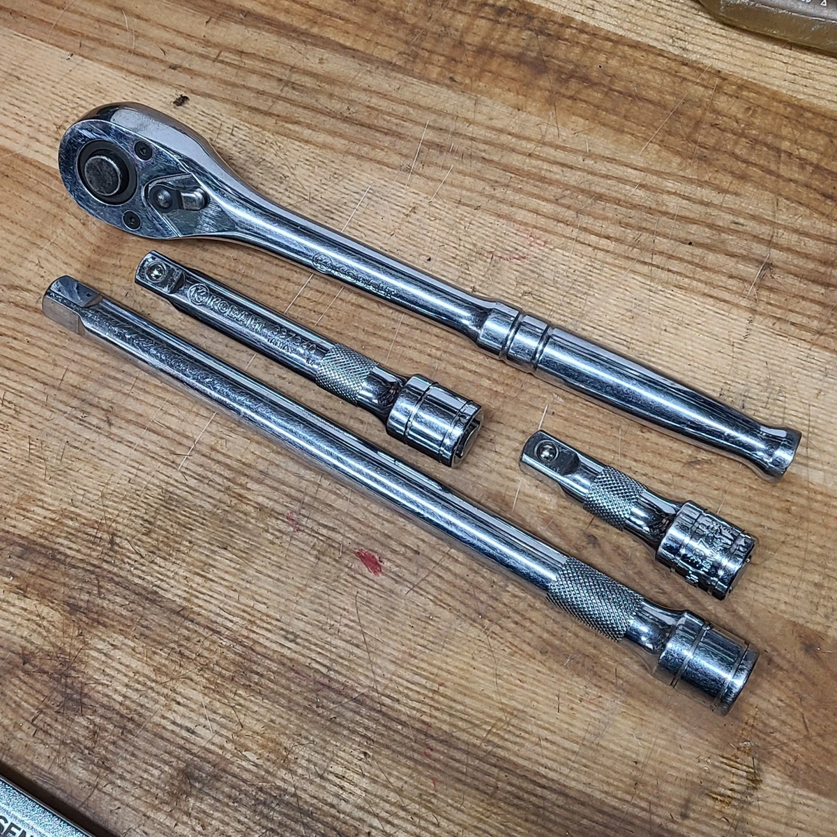 Cliquet Kobalt Flex Head 1/2 Pouce – Longueur 18 Pouces, Chrome, Réversible, Taiwan