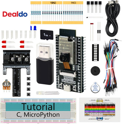 Basic Starter Kit for ESP32 CAM (Included), Dual-Core 32-Bit 240 Mhz Microcontro