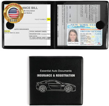 Car Registration and Insurance Card Holder, Vehicle Glove Box Car Organizer, Int