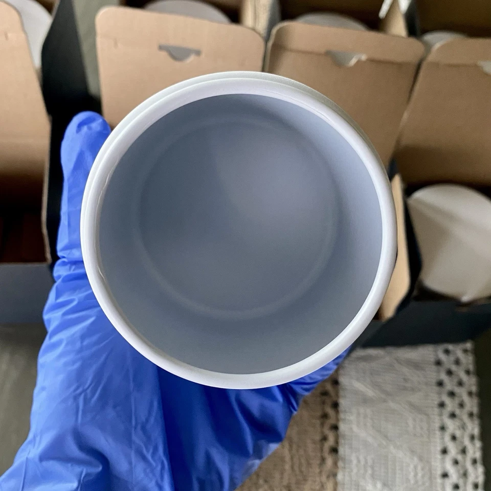 8 Makesy 9oz White Candle Tins w/ Lids | Matte Gift Jars | Bulk Candle Vessels - Image 3 of 4