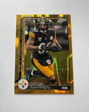 2025 Topps Chrome Football Jaylen Warren Gold Wave /50