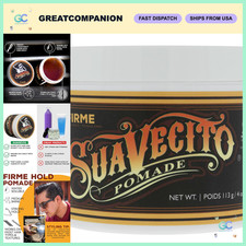 Strong Hold Pomade for Men - 4 oz Water-Based Hair Wax, Medium Shine, Flake-Free