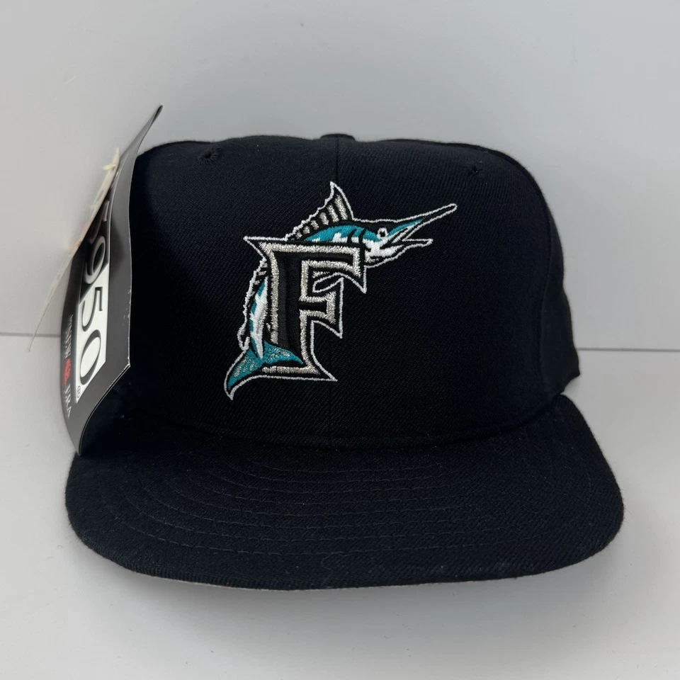 Винтажная шерстяная шляпа 90-х Florida Marlins New Era Diamond Pro модель 7 1/4 США 5950 - Изображение 2 из 4