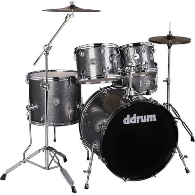 ddrum D2 5Piece Complete Drum Kit Dark Silver Sparkle