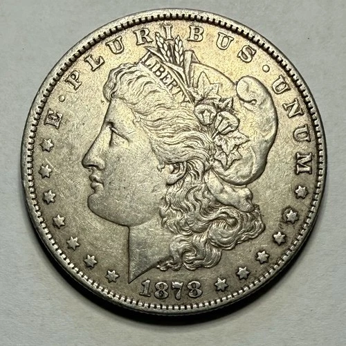 1878-P Morgan Silver Dollar 7 Tail Feathers Reverse of 1879 Extra Fine (EF/XF)