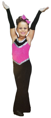 Group Lot of 5 Child Szs:  2 CS, 3 CXS Jumpsuit Jazz Tap Dance Costume TOP THIS