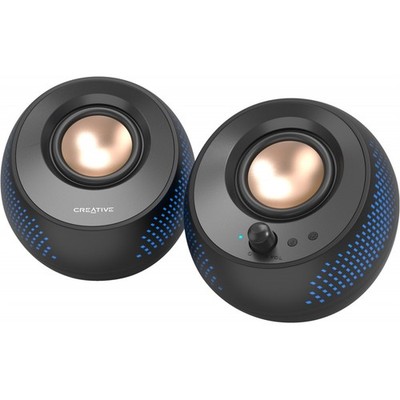 Creative Labs 51MF1715AA000 Pebble X 2.0 PC-Lautsprecher schwarz kompakt USB RGB