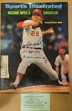 WILBUR WOOD SIGNED 6/4/73 SPORTS ILLUSTRATED MAG  WHITE SOX 1 OF A KIND INSCRIPT