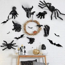 38 Pcs Halloween Wall Decor Set, Include Wall Mounted Creepy Reaching Hands S...