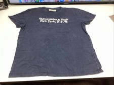 48 ABERCROMBIE  FITCH VINTAGE SHIRT XXL VIETNAM NEW YORK NAVY BLUE WHITE MOOSE