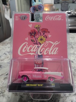 2026 M2 Machines Coca-Cola 1956 Chevy Bel Air Mom   Pink   Chase MINT.