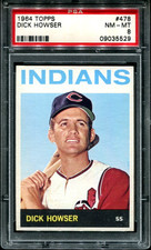 1964 Topps #478 DICK HOWSER Cleveland Indians PSA 8 NM-MT LOW POP!