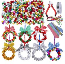 Christmas Wreath Craft Kit   14 Bell Wreath Ornaments   Holiday DIY Set