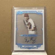 Leaf 2019 Trinity Clear Autographs Baseball George Kirby CA-GK1 Hard Signed /45