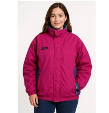 Columbia Ski Jacket Vintage Bugaboo 2 In 1 Pink Purple Blue USA Womens Size M