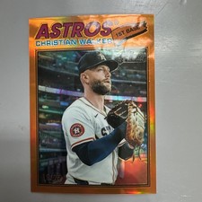 2026 Topps Heritage Christian Walker Gold Refractor Parallel 15/25- Astros