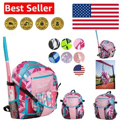 Pink REMIX Backpack Bag with Zipper Closure & Side Sleeves for Young Athletes