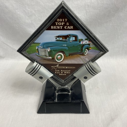Car Show/Muscle Car Award Piston Trophy Texoma Harley Car and Bike Show 2017