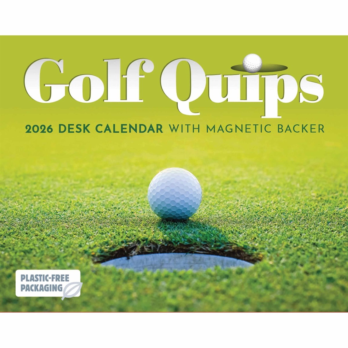 Golf Quips Mini Desk Calendar 2026, Desk Calendars, Day To View, Sports, Gift