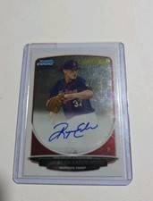 2013 Bowman Chrome Draft Ryan Eades Draft Pick Autographs Rookie On Card Auto RC. rookie card picture