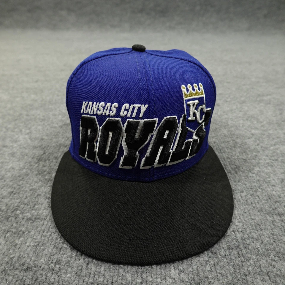 Kansas City Royals Hat Cap Fitted Mens 7 1/8 MLB Baseball 59FIFTY New Era - Image 2 of 4