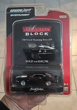 2009 Greenlight Barrett Jackson Auction Block 1969 Ford Mustang Boss 429 Black