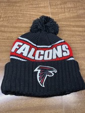 New Era Atlanta Falcons Pom Beanie Logo Winter Hat One Size Unisex