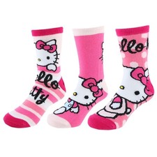 Textiel Trade Girls' Sanrio Hello Kitty Novelty Socks 3 Pairs 