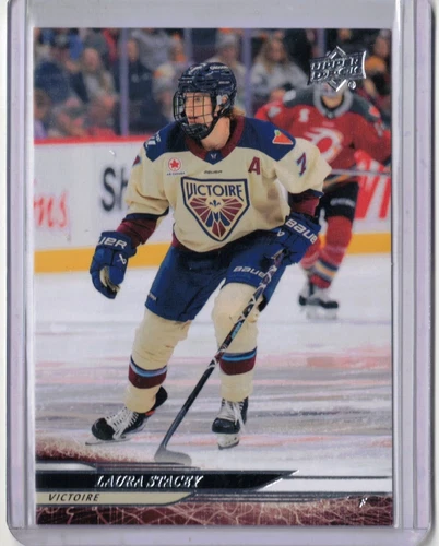 LAURA STACEY 24/25 2025 Upper Deck Women's PWHL Base Card #44 Montreal Victoire