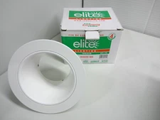 Elite Lighting 4" Reflector Trim White Baffle White Flange