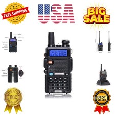 UV-5R Two Way Radio Dual Band 144-148/420-450Mhz Walkie Talkie 1800mAh Li-ion...