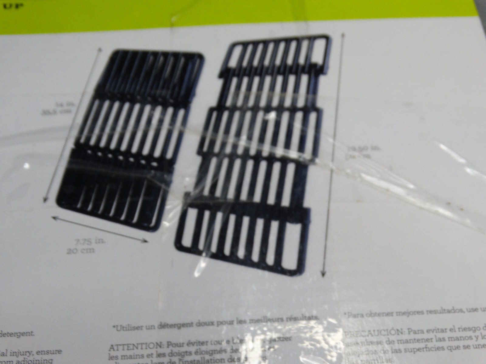 Char-Broil 14" Porcelain Cast Iron Grid Replacement Part Adjustable 14" - 19.5"