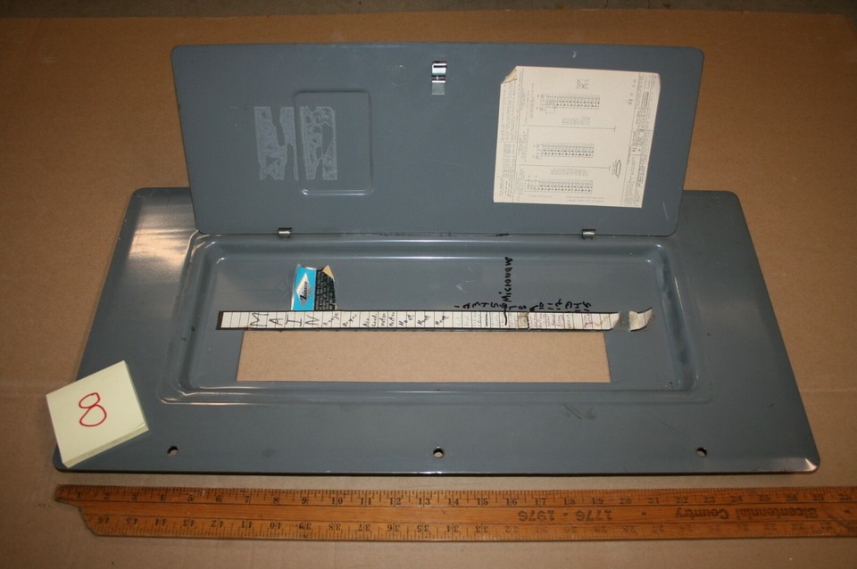 ZINSCO SYLVANIA PANEL COVER 225 AMP MAIN BREAKER MLB20 (1530) LOT 8