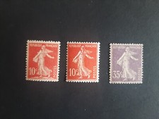 ANNÉE 1906, Neufs *  Lot Timbres France n°134 à 136