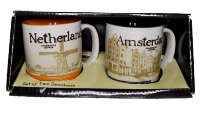 Starbucks Netherlands Amsterdam Global Icon 3oz Demitasse Boxed