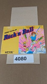 Rock n Ball - Nintendo NES- Manual Only **NO GAME!
